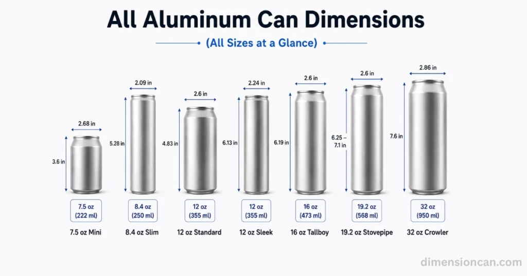 all-aluminum-can-dimensions