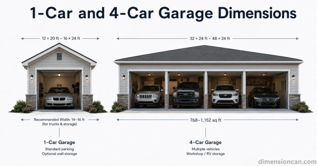 1-and-4-car-garage-dimensions
