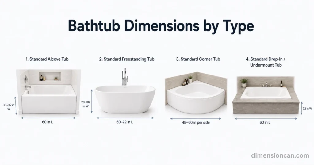 bathtub-dimensions-by-type
