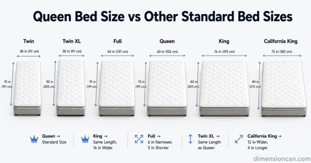 queen-bed-dimensions-vs-other-size-bed