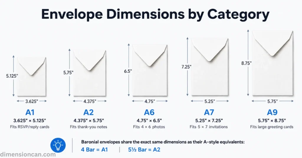 all-envelopes-dimensions