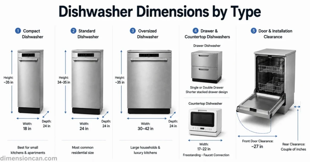 dishwasher-dimensions-by-type