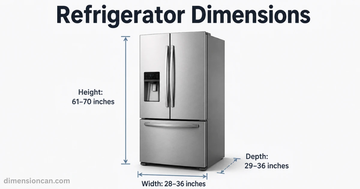 refrigerator-dimensions