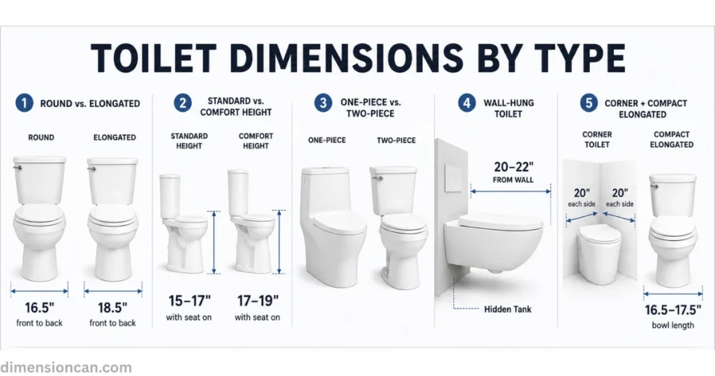toilet-dimensions-by-types