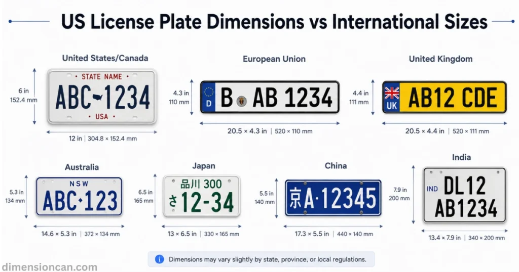 us-license-plate-dimensions-vs-international-sizes